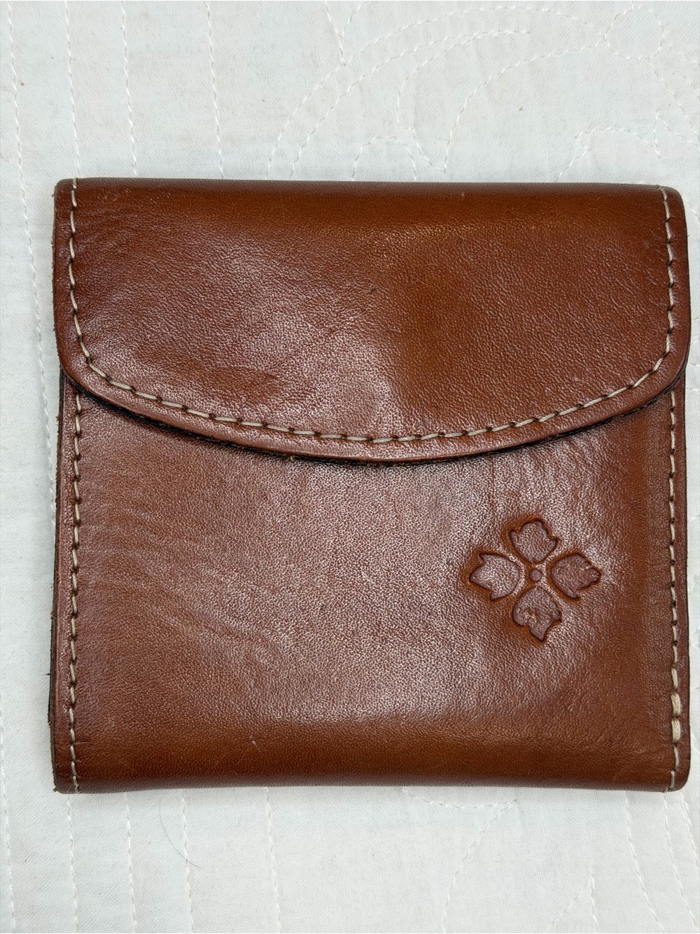 PATRICIA NASH Reiti Wallet Genuine Leather RFID Biscuit  P40906 MSRP $109